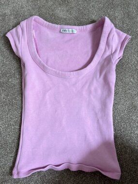Pink Zara Cropped Top